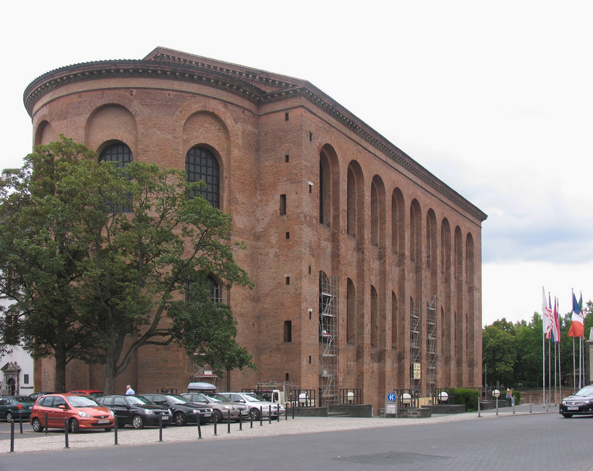 De troonzaal van Constantijn te Trier.