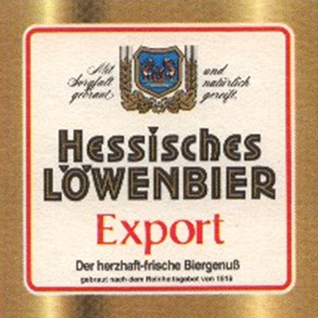 Hessische L&ouml;wenbier-brauerei Export
