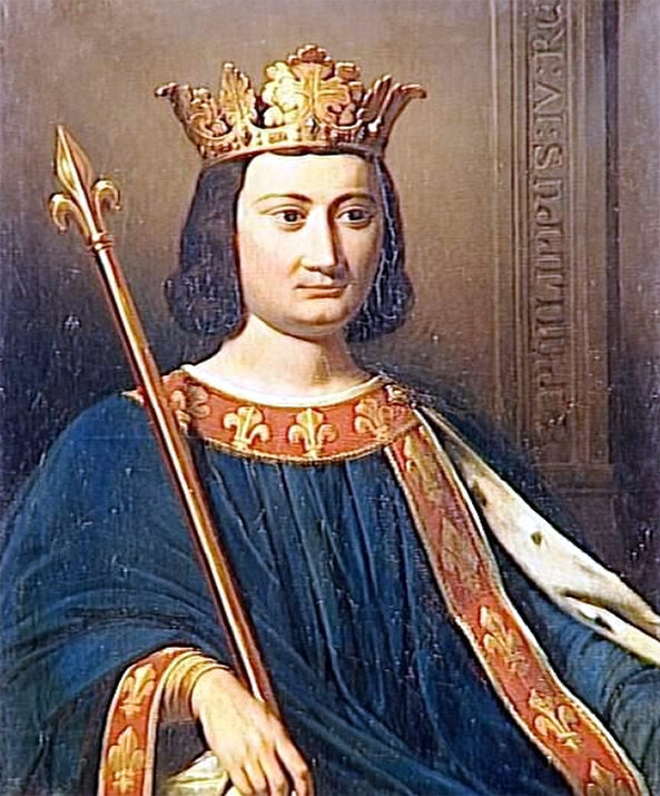 Afbeelding van Filips de Schone, koning van Frankrijk (Filips IV van Frankrijk).