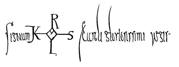 Handtekening van Karel de Grote