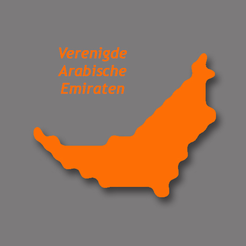 kaart Verenigde Arabische Emiraten