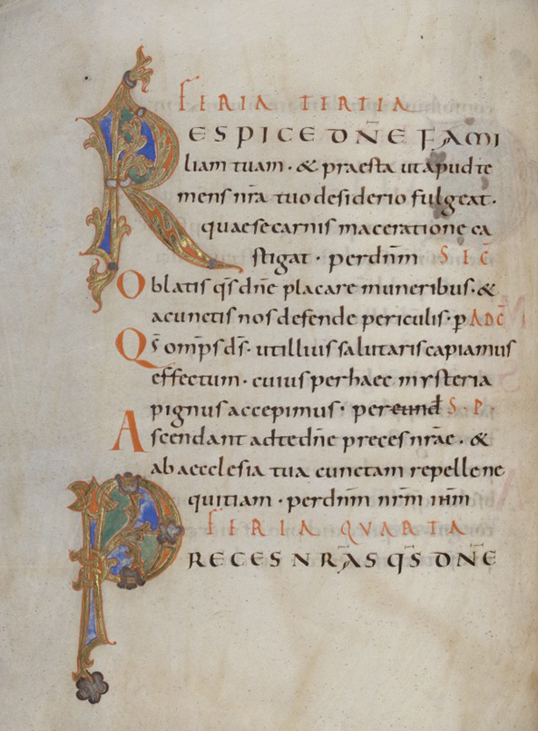 Op de afbeelding een voorbeeldtekst geschreven in de Karolingische minuskel. Dit lettertype zou een grote opgang maken en uiteindelijk het standaard lettertype van de Middeleeuwen worden.