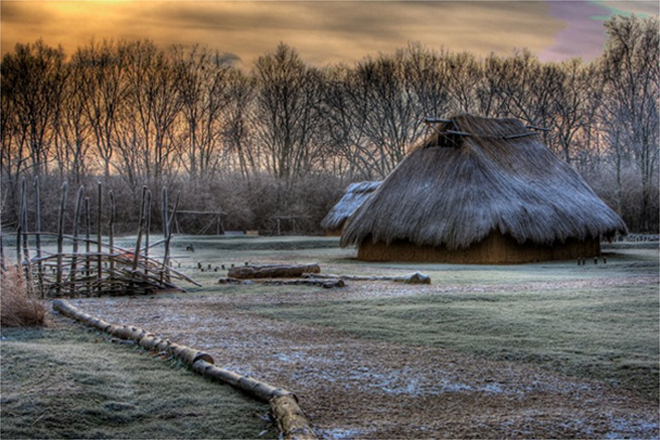 Reconstructie van een Keltisch huis