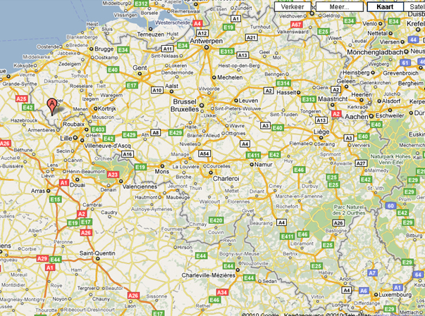 Locatie van de Kemmelberg op de kaart van België