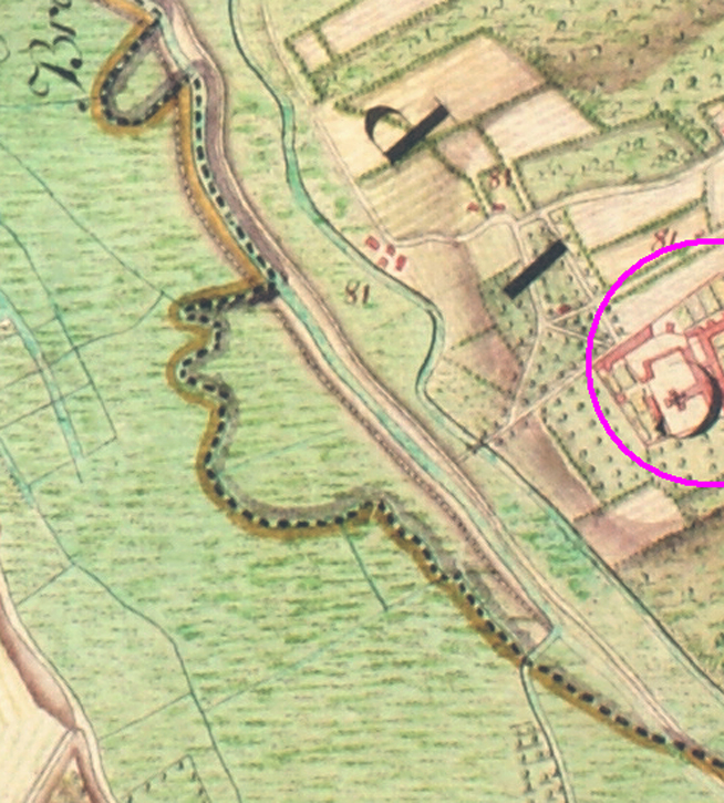 De Loop van de Oude Demer op de Ferrariskaart