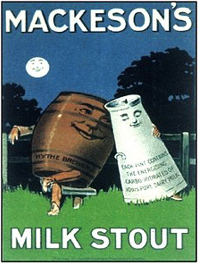 De term 'milk stout' is in Engeland niet meer toegestaan omdat deze suggereert gezond te zijn.