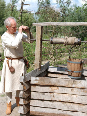Een waterput van de Michelsbergcultuur