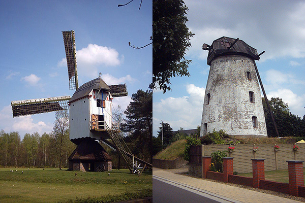De windmolens van Overpelt.