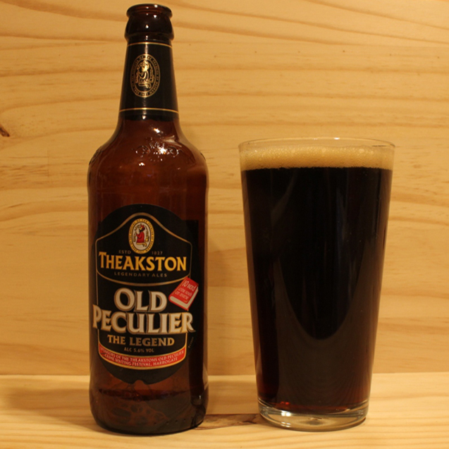 Theakston's Old Peculier uit Yorkshire is een prototype van een zware - 'old style' - ale.