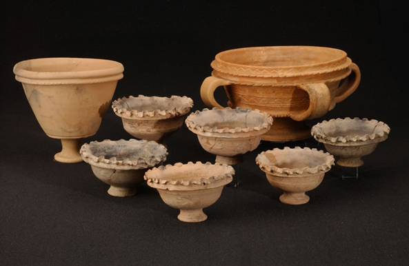 Romeinse rookschalen, gevonden te Tongeren.