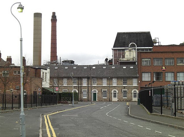 Brouwerij Park waar de Banks's bieren gebrouwen worden. Te Wolverhampton, West Midlands, Engeland.