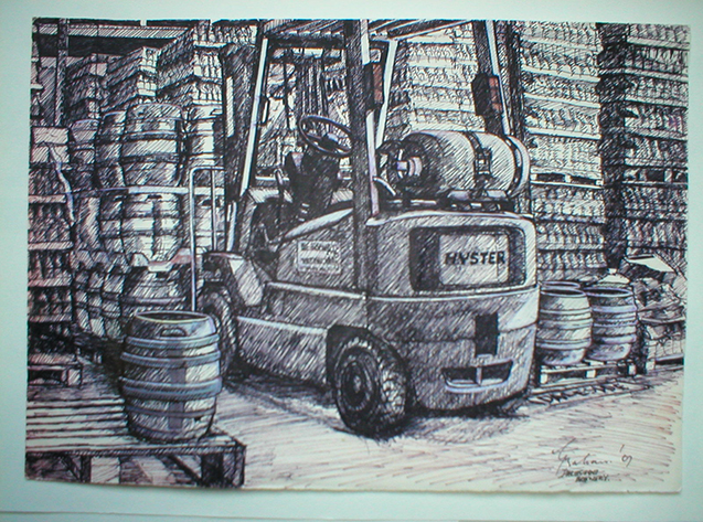 Impressie van brouwerij Daleside, Harrogate, North Yorkshire, Engeland.