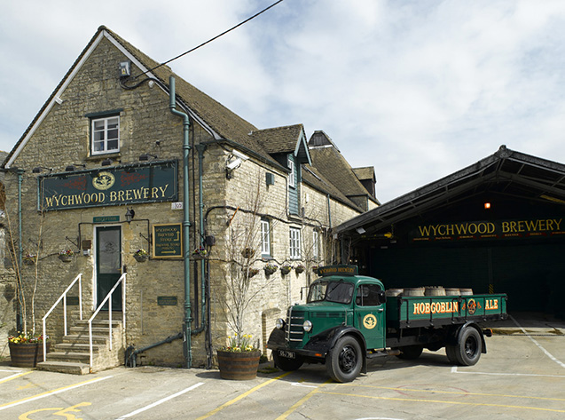Brouwerij Wychwood, The Crofts, Witney, Oxfordshire, Engeland.