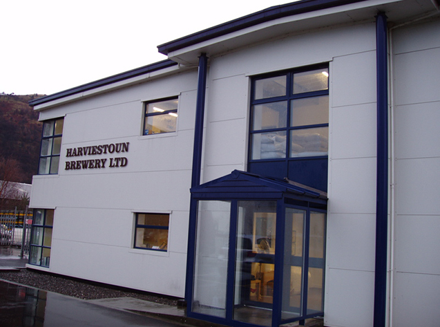 Brouwerij Harviestoun, Alva, Clackmannanshire, Schotland.