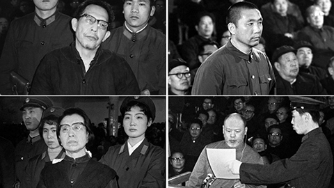 Bende van vier voor het gerecht