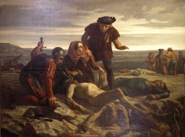 De dood van Karel de Stoute