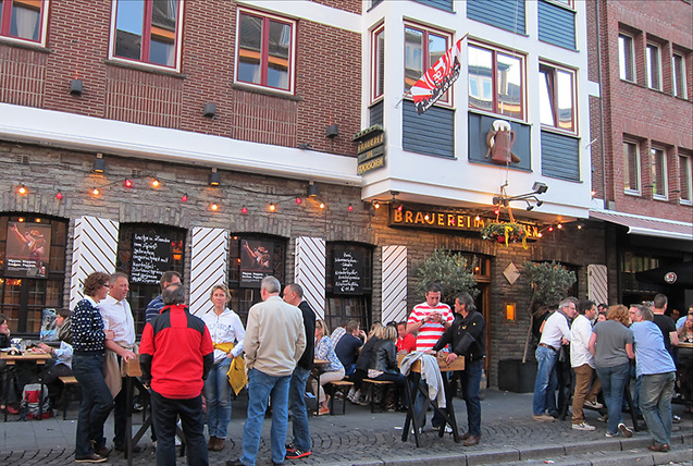 Brauerei F&uuml;chschen, D&uuml;sseldorf, Noordwest-Duitsland.