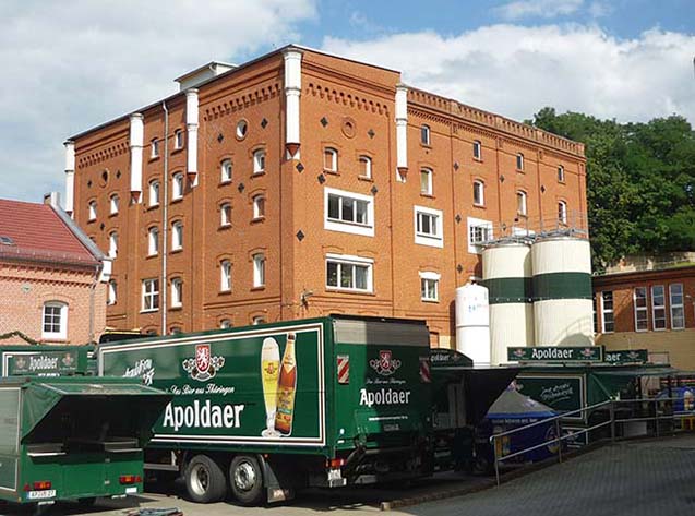 Brouwerij Apolda, Apolda, Oost-Duitsland.