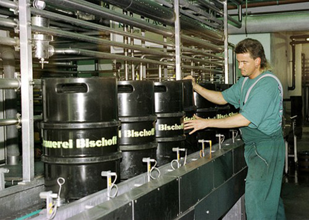 Vullerij Brouwerij Bischoff, Winnweiler, Zuidwest-Duitsland.