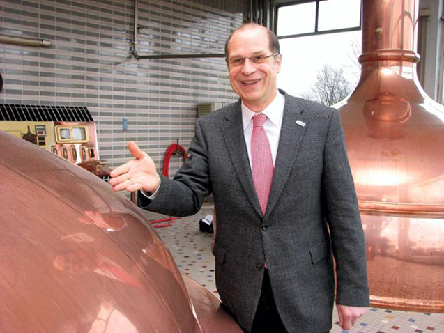 Brouwzaal brouwerij Hessische L&ouml;wenbier, Malsfeld, Zuidwest-Duitsland.