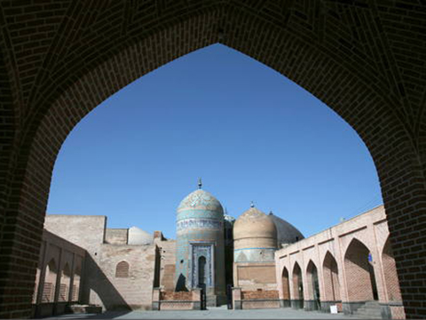 Ensemble van Kh�neg�h en het heiligdom van sjeik Safi al-din in Ardabil