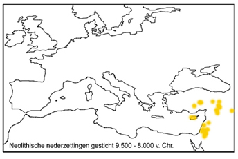 Verspreiding Neolithicum - Kaart 2