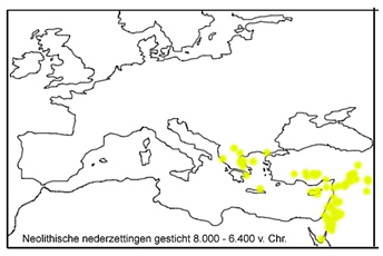 Verspreiding Neolithicum - Kaart 3