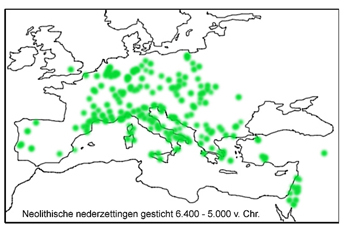 Verspreiding Neolithicum - Kaart 4