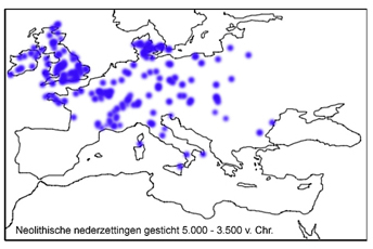 Verspreiding Neolithicum - Kaart 5