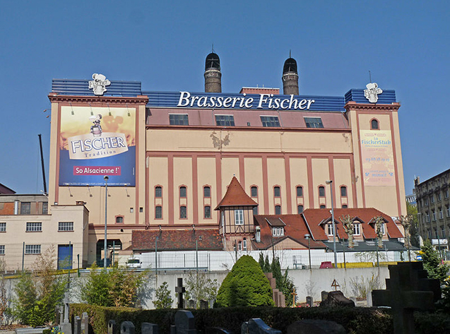 Brouwerij Fischer, Schiltigheim, Straatsburg, Frankrijk.