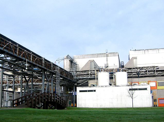 De nieuwe Heineken brouwerij te Zoeterwoude, Zuid-Holland, Nederland.